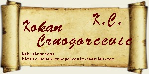 Kokan Crnogorčević vizit kartica